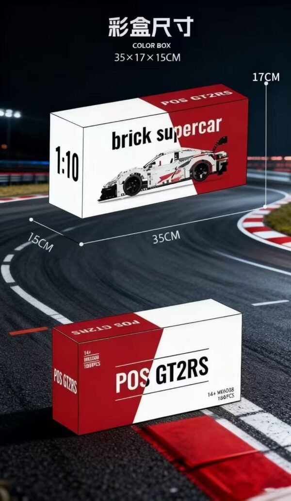 Compatible with Lego Porsche 911 Building Block Sports Car Remote Control Car Racing Assembly Model, a Toy Gift for Boys