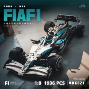 Compatible with Lego Mercedes F1 Formula Racing Car Model, High-Difficulty Assembly Building Block Toy Car, Remote Control Car, Mechanical Group