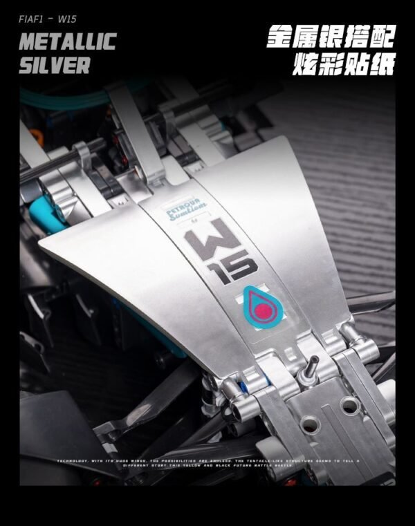 Compatible with Lego Mercedes F1 Formula Racing Car Model, High-Difficulty Assembly Building Block Toy Car, Remote Control Car, Mechanical Group